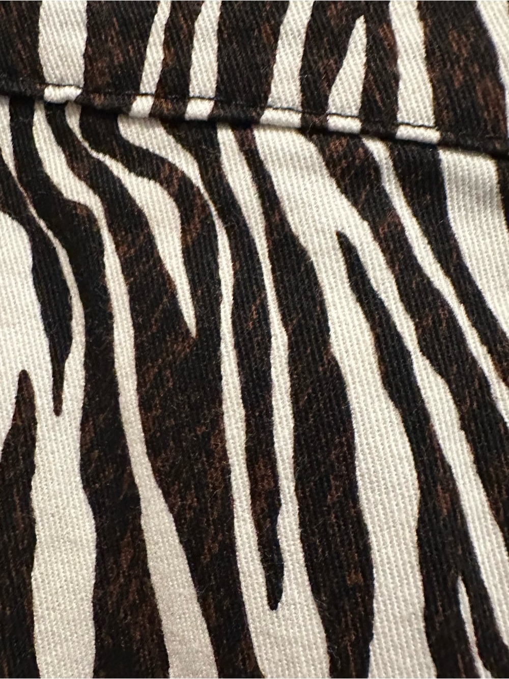 MOTEL Rocks Zoven Trouser Dark Brown and Cream Straight Leg Pants Size X Small - Picture 5 of 9